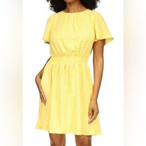 Michael Kors Yellow Cheetah Women's Mini Dress NWT - It Has Pockets!